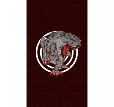Dinoszaurusz Üvöltés matrica - TenStickers