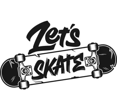 Sport matrica - skateboard művészet - TenStickers