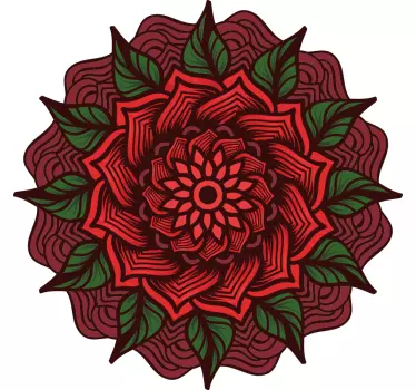 Mandala virágablak matrica - TenStickers