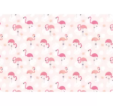 Kézzel rajzolt flamingó mintás laptop matrica - TenStickers
