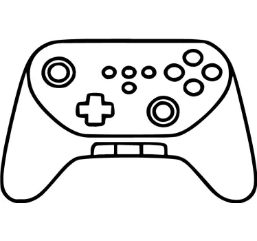 Kézzel rajzolt vázlat joystick playstation matrica - TenStickers