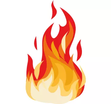 Vizuális hatású tűzoltóautó matrica - TenStickers