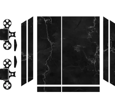 Ps4 márvány fekete playstation 4 matrica - TenStickers