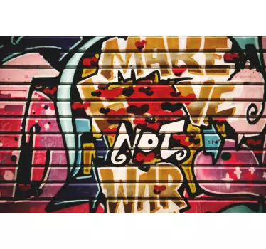 Graffiti városi fal laptop matrica - TenStickers