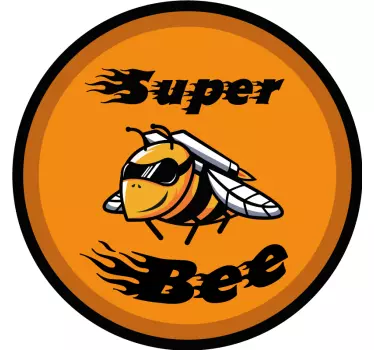 Szuper méh 70-es motorkerékpár matricák - TenStickers