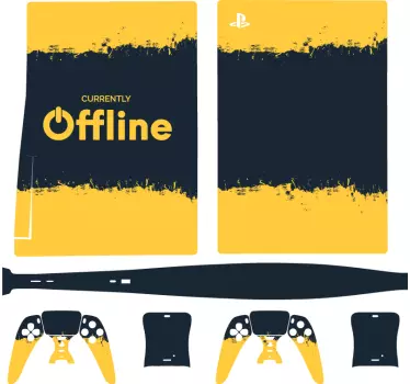 Jelenleg offline playstation 5 matrica - TenStickers
