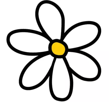 Százszorszép autó matrica - TenStickers