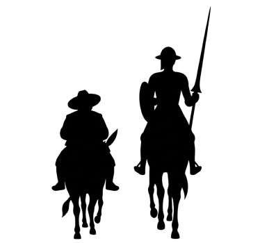 Matrica don quixote és sancho - TenStickers
