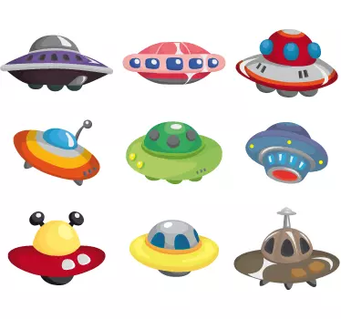 Idegen ufos gyerekek fali matricák - TenStickers