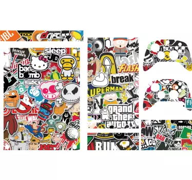 Graffiti eredeti szimbólumok xbox matrica - TenStickers
