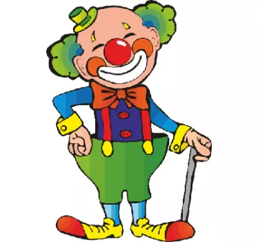 Gyerekek matricák boldog bohóc - TenStickers
