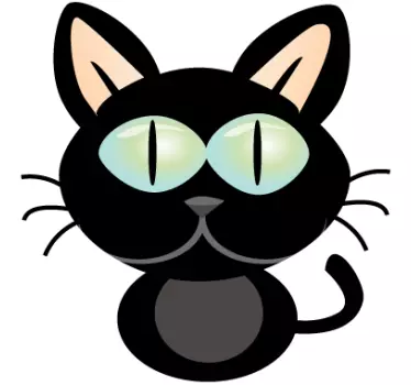 Macska laptop matrica - TenStickers