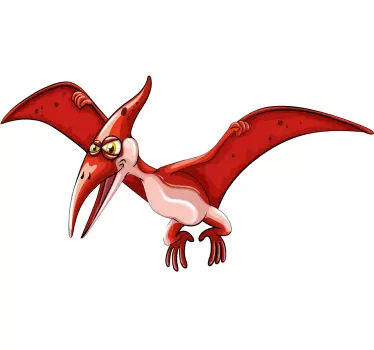 Dinoszaurusz szárnyas gyerek hálószoba fal matrica - TenStickers