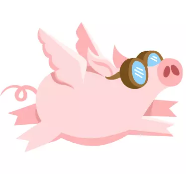 Repülő disznók gyerek matrica - TenStickers