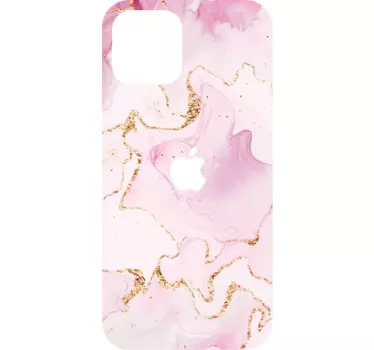 Rózsaarany márvány iphone matrica - TenStickers