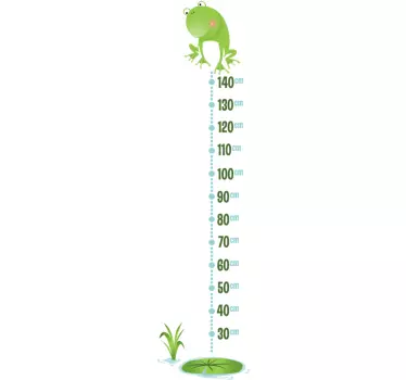 Béka magasság diagram fal matrica - TenStickers