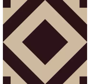 Geometrikus gyémánt mintás csempematrica - TenStickers