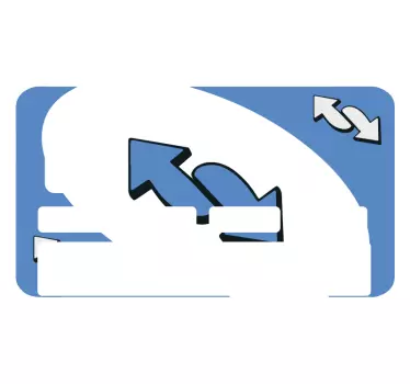 Uno kék kártyajáték bankkártya matrica - TenStickers