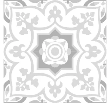 Marokkói szürke árnyalatú csempe matrica - TenStickers