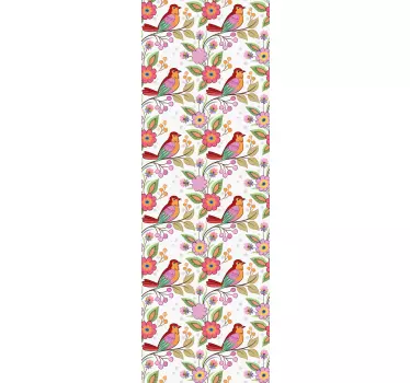 Színes madarak mintás zuhany matrica - TenStickers