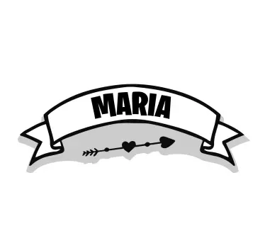 Szalag firka név kerékpár matrica - TenStickers