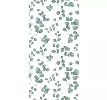 Elegáns varrat nélküli mintás akvarell virágos zuhany matrica - TenStickers