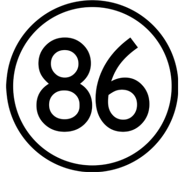 Egyedi számú autós matrica - TenStickers