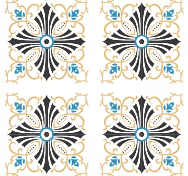 Gazdag csempe motívumok csempematrica - TenStickers