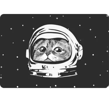 űrhajós macska eredeti design laptop matrica - TenStickers