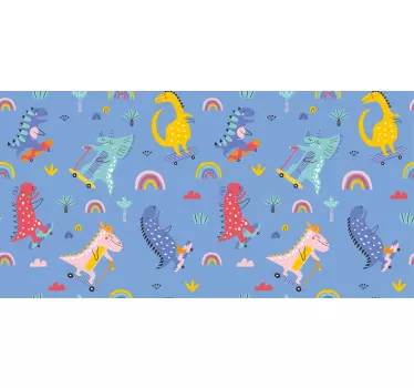 Színes dinoszaurusz minták matrica gyerekeknek - TenStickers