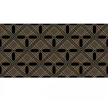 Art deco nagyszerű gatsby stílusú minta matricák bútorokhoz - TenStickers