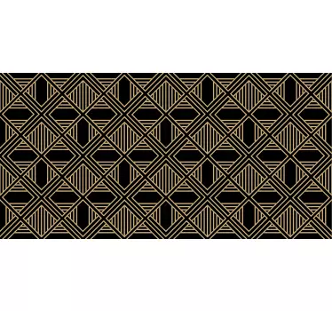Art deco remek gatsby stílusú minta bankkártya matrica - TenStickers