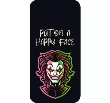 Hátborzongató karakter arca Matrica Iphone - TenStickers