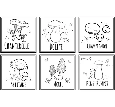 Ehető gombák listája - TenStickers