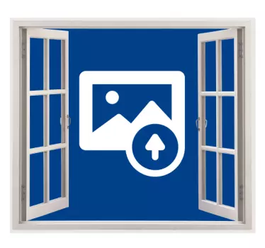 Személyre szabott ablak nappali fal dekoráció - TenStickers