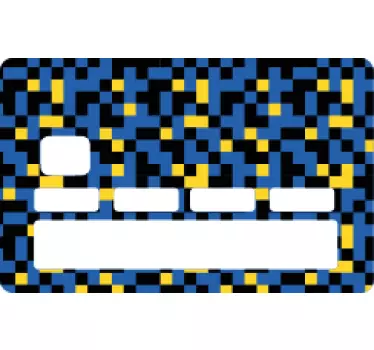 80-as évek videojáték mintás bankkártya matricája - TenStickers