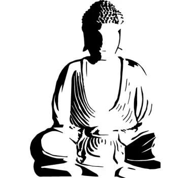 Buddha dekoratív falmatrica - TenStickers