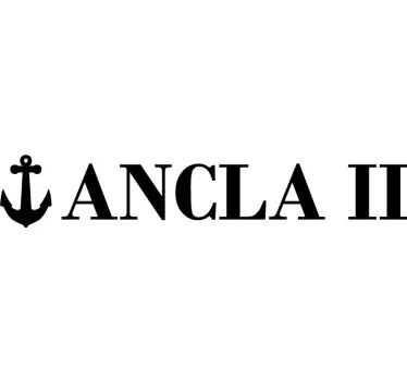 Hajózási matrica a nevem Anchor rajz.A nevem Anchor rajzolás. - TenStickers