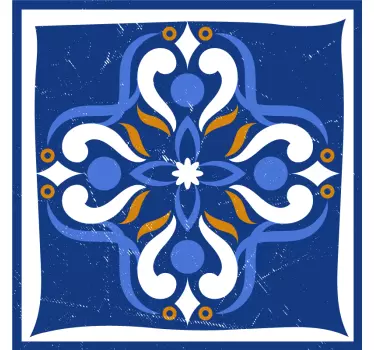 Klasszikus mediterrán csempe matrica - TenStickers
