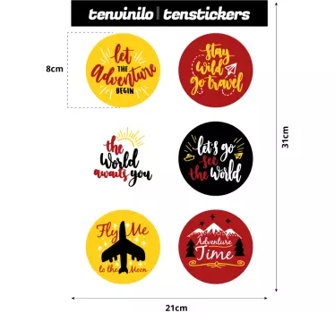 Utazók autó ablak matrica - TenStickers