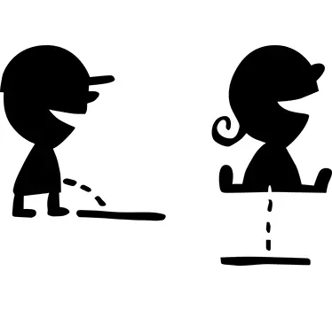 Gyermek wc jelző matricák - TenStickers