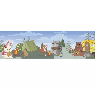 Állat matrica állattábor - TenStickers