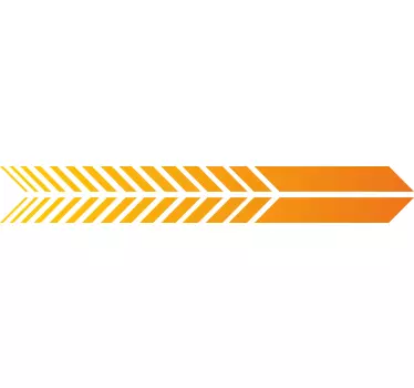 Matrica Patinetes patinete tiras naranja - TenStickers