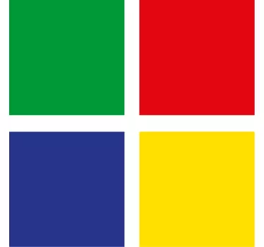 Egyszínű színes csempe matrica - TenStickers