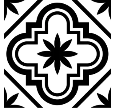 Egyszínű hidraulikus csempe matrica - TenStickers