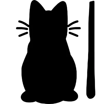 Matrica macskák és kutyák wiper macska - TenStickers