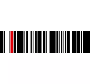 Matrica fal vonalkódos fejtámla - TenStickers