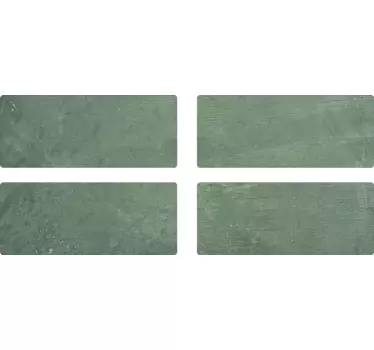 Négyszögletes zöld téglák csempe matrica - TenStickers