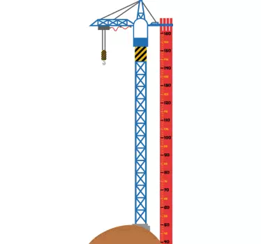 Daru magasság diagram fal matrica - TenStickers