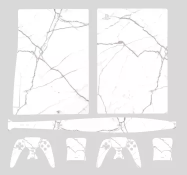 Matrica Ps5 fehér márvány - TenStickers